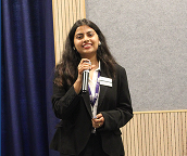 FIIB student speaking at an event