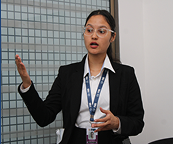 FIIB student making a presentation